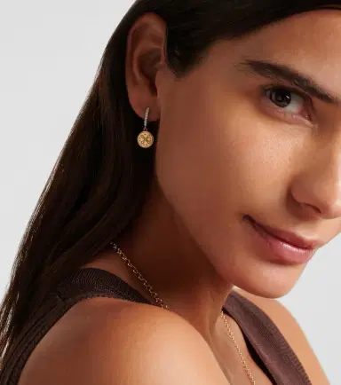 Foundrae True Love Mini 18kt yellow and white gold single earring with diamonds | Thumbnail 4 Foundrae True Love Mini 18kt yellow and white gold single earring with diamonds | Thumbnail 4