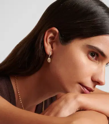 Foundrae True Love Mini 18kt yellow and white gold single earring with diamonds | Thumbnail 5 Foundrae True Love Mini 18kt yellow and white gold single earring with diamonds | Thumbnail 5