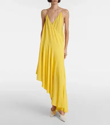 Alaïa Alaïa Asymmetric jersey slip dress | Thumbnail 5