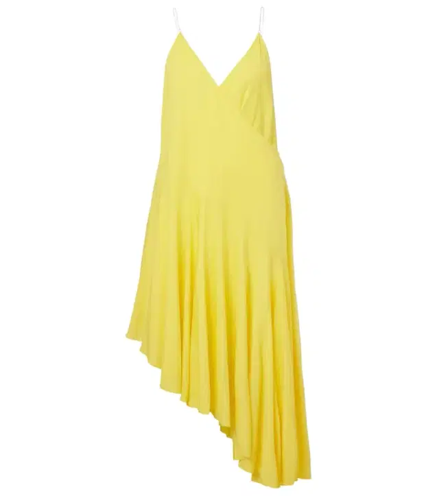 Alaïa Asymmetric jersey slip dress