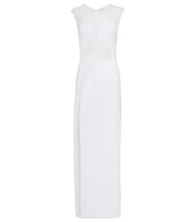 Alaïa Alaïa Mesh-trimmed maxi dress | Thumbnail 1