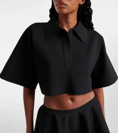 Alaïa Alaïa Cropped polo shirt | Thumbnail 4