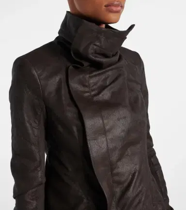 Rick Owens Naska leather biker jacket | Thumbnail 3 Rick Owens Naska leather biker jacket | Thumbnail 3
