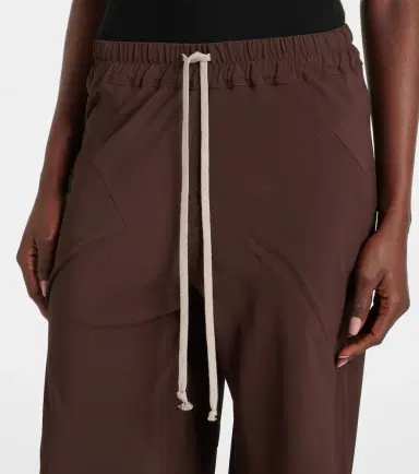Rick Owens Dietrich Drawstring crêpe cady straight pants | Thumbnail 2
