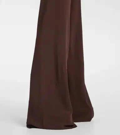 Rick Owens Dietrich Drawstring crêpe cady straight pants | Thumbnail 5