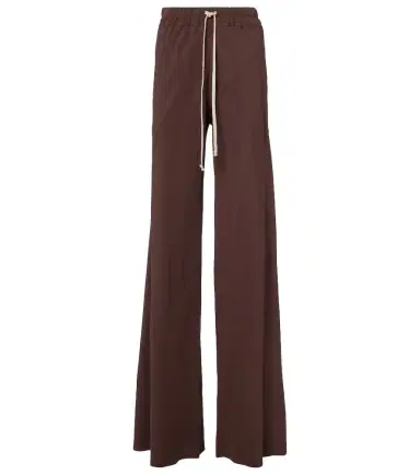 Rick Owens Dietrich Drawstring crêpe cady straight pants | Thumbnail 1