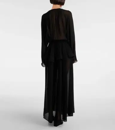 Alaïa Alaïa Peplum midi dress | Thumbnail 3