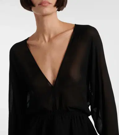 Alaïa Alaïa Peplum midi dress | Thumbnail 4