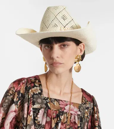Ruslan Baginskiy Logo straw boater hat | Thumbnail 3 Ruslan Baginskiy Logo straw boater hat | Thumbnail 3