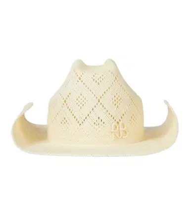 Ruslan Baginskiy Logo straw boater hat | Thumbnail 1 Ruslan Baginskiy Logo straw boater hat | Thumbnail 1
