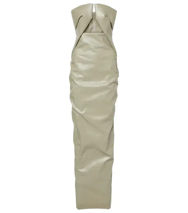 Rick Owens Prong cut-out coated denim gown