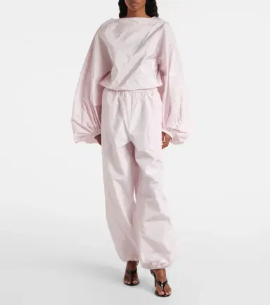 Alaïa Alaïa Balloon silk wide-leg pants | Thumbnail 2
