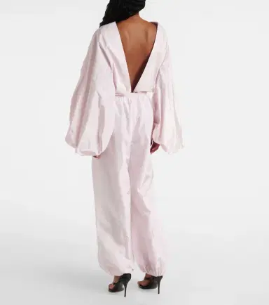 Alaïa Alaïa Balloon silk wide-leg pants | Thumbnail 4
