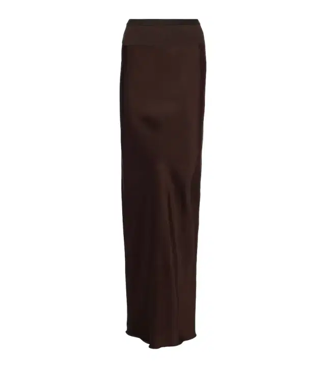 Rick Owens Satin maxi skirt