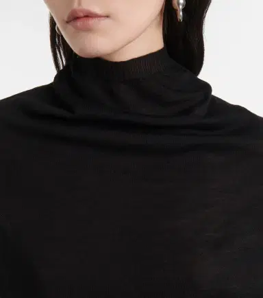 Rick Owens Wool turtleneck top | Thumbnail 3