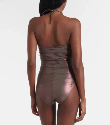 Rick Owens Metallic halterneck swimsuit | Thumbnail 2
