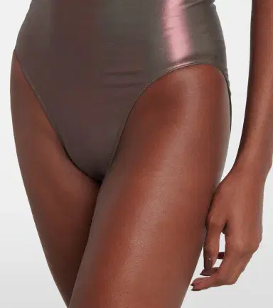 Rick Owens Metallic halterneck swimsuit | Thumbnail 4