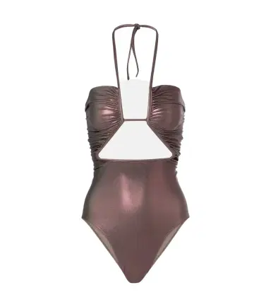 Rick Owens Metallic halterneck swimsuit | Thumbnail 1