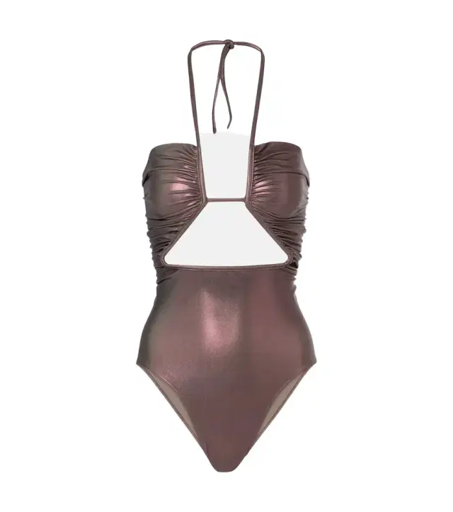 Rick Owens Metallic halterneck swimsuit