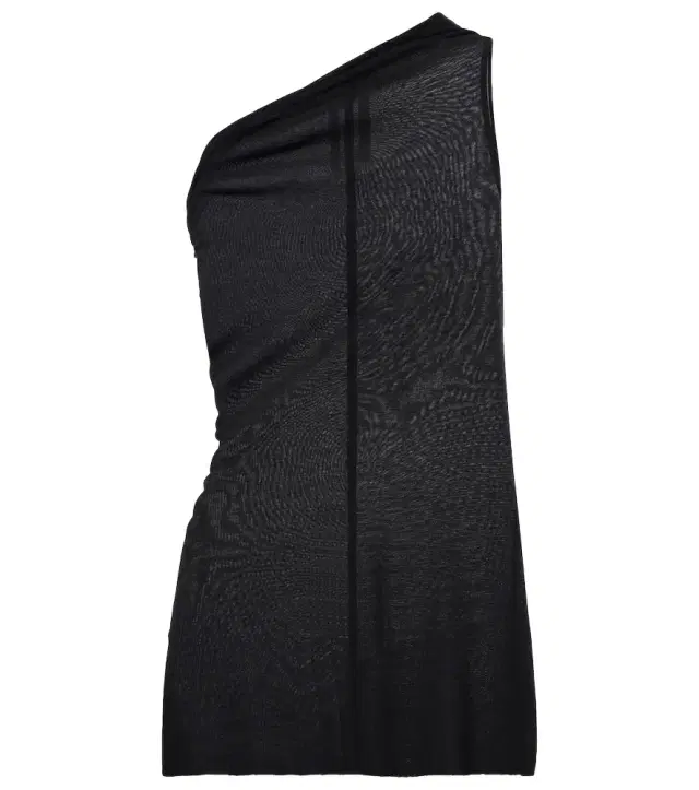 Rick Owens Athena draped one-shoulder top
