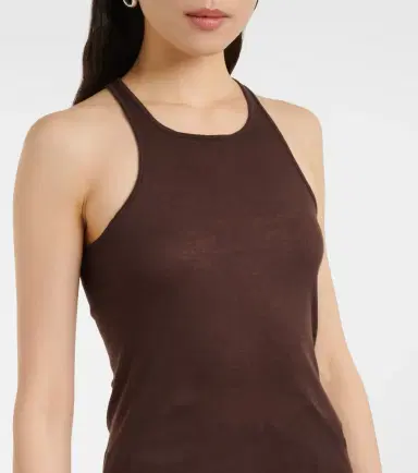 Rick Owens Ribbed-knit cotton tank top | Thumbnail 2