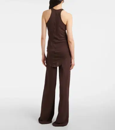 Rick Owens Ribbed-knit cotton tank top | Thumbnail 5