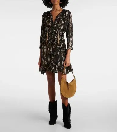 Isabel Marant Oskan Soft Zipped suede shoulder bag | Thumbnail 5