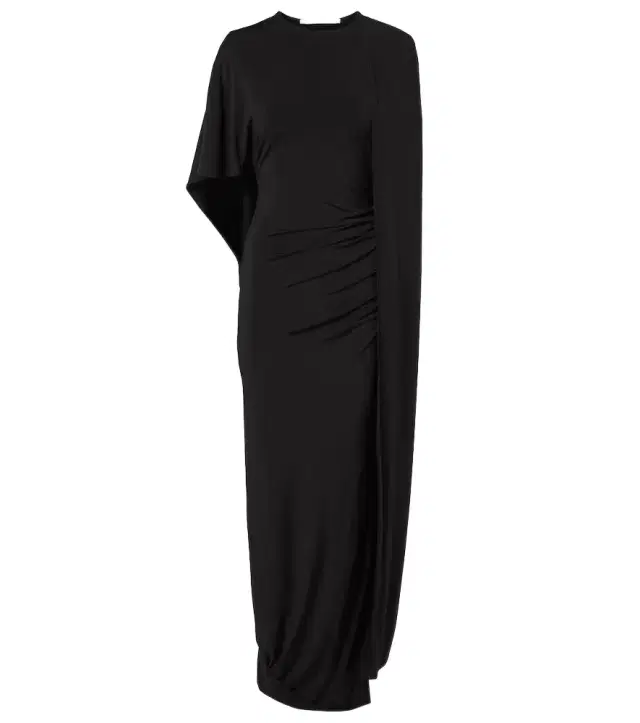 Stella McCartney Caped ruched gown