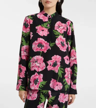 Stella McCartney Poppy floral silk shirt | Thumbnail 6