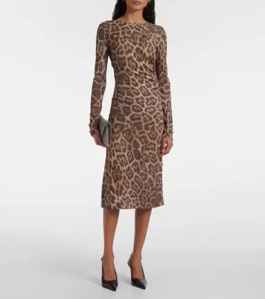 Stella McCartney Leopard-print midi dress | Thumbnail 5