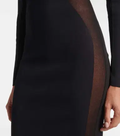 Stella McCartney Miracle mesh-paneled knitted maxi dress | Thumbnail 5