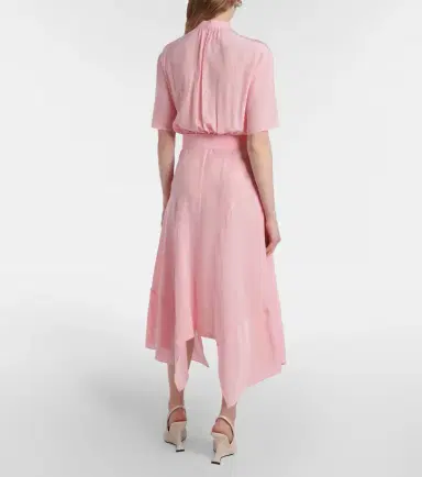 Stella McCartney Iconic silk midi dress | Thumbnail 2