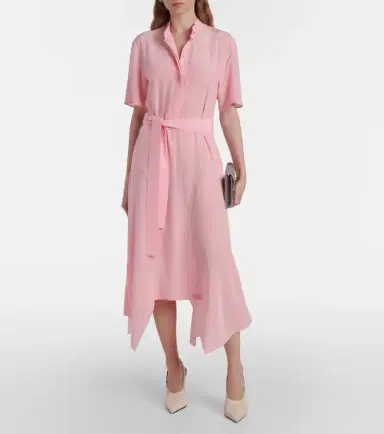 Stella McCartney Iconic silk midi dress | Thumbnail 6
