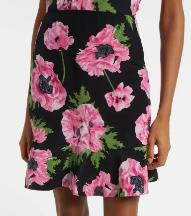 Stella McCartney Iconic floral ruffled silk minidress | Thumbnail 4