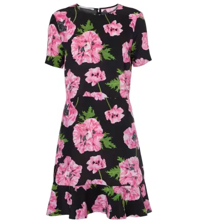 Stella McCartney Iconic floral ruffled silk minidress | Thumbnail 1