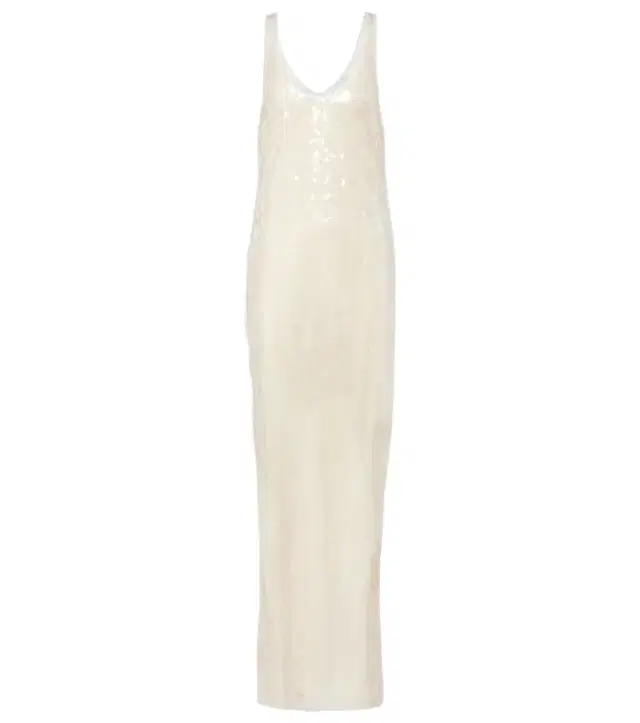 Stella McCartney Sheer sequined maxi dress