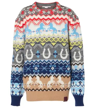 Stella McCartney Fair Isle intarsia wool sweater | Thumbnail 1