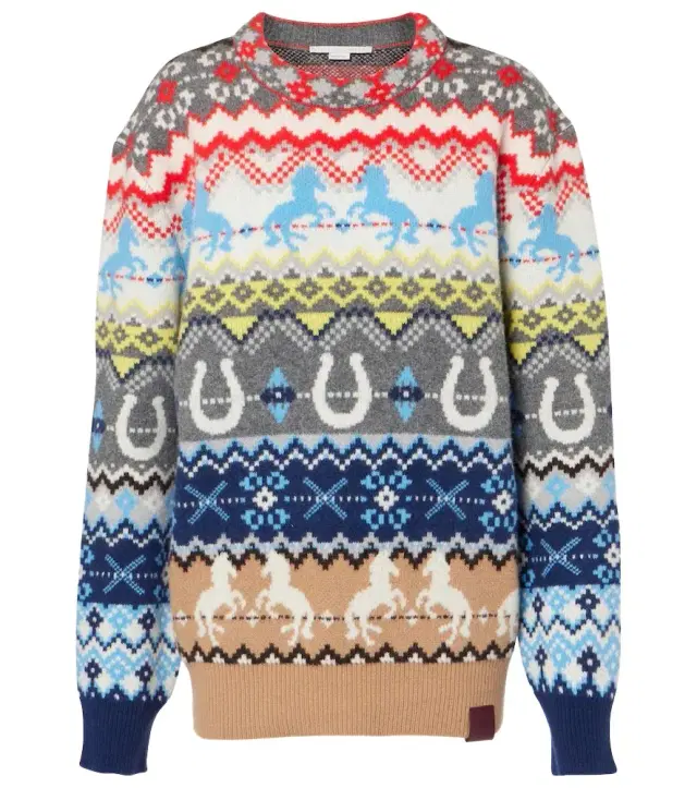 Stella McCartney Fair Isle intarsia wool sweater