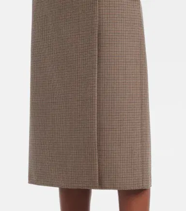 Stella McCartney Houndstooth wool pencil skirt | Thumbnail 5