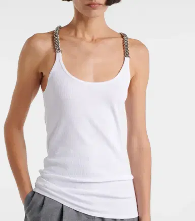 Stella McCartney Cotton-blend tank top | Thumbnail 4