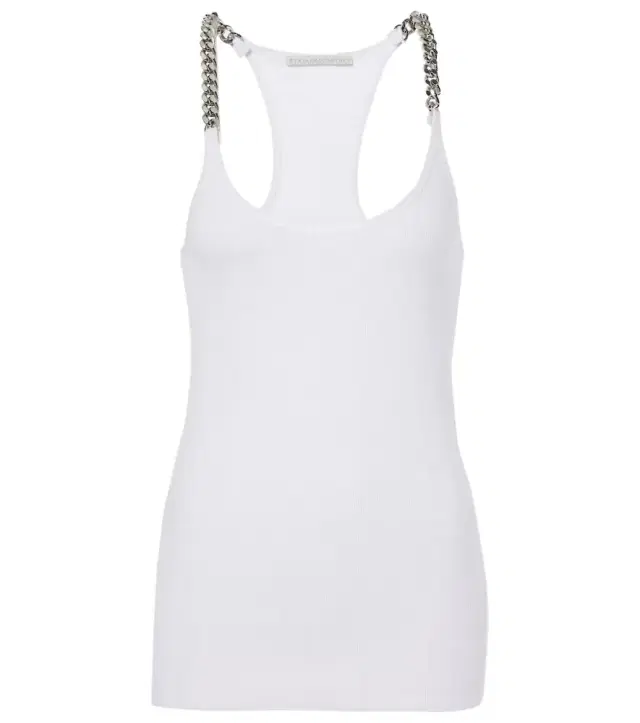 Stella McCartney Cotton-blend tank top
