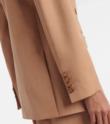 Stella McCartney Striped double-breasted wool blazer | Thumbnail 2