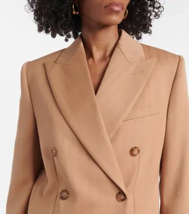 Stella McCartney Striped double-breasted wool blazer | Thumbnail 5