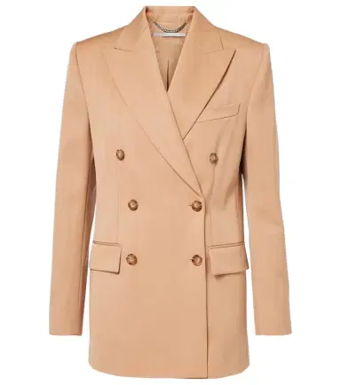 Stella McCartney Striped double-breasted wool blazer | Thumbnail 1