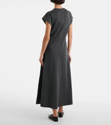 Proenza Schouler White Label Melanie cotton-blend midi dress | Thumbnail 4 Proenza Schouler White Label Melanie cotton-blend midi dress | Thumbnail 4