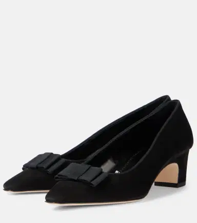 Manolo Blahnik Reador bow-detail suede pumps | Thumbnail 3 Manolo Blahnik Reador bow-detail suede pumps | Thumbnail 3