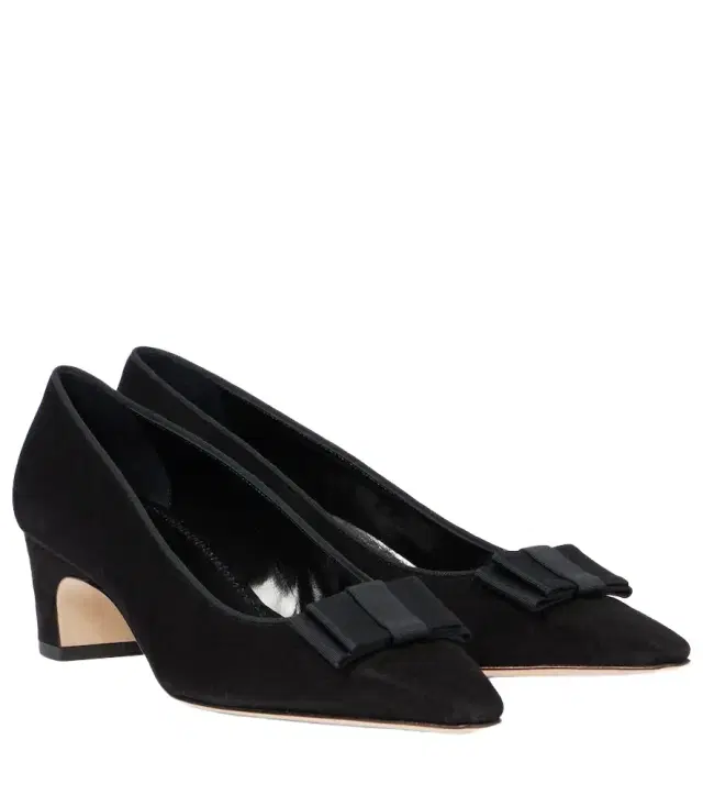 Manolo Blahnik Reador bow-detail suede pumps