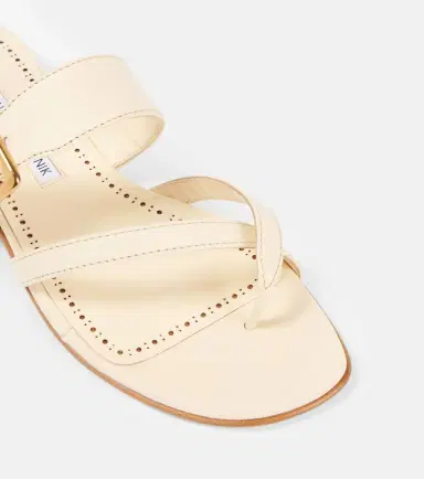 Manolo Blahnik Thalusa 10 leather sandals | Thumbnail 3
