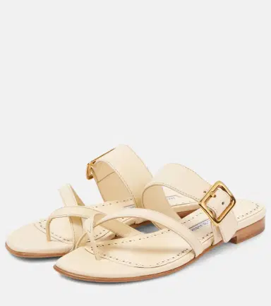 Manolo Blahnik Thalusa 10 leather sandals | Thumbnail 5
