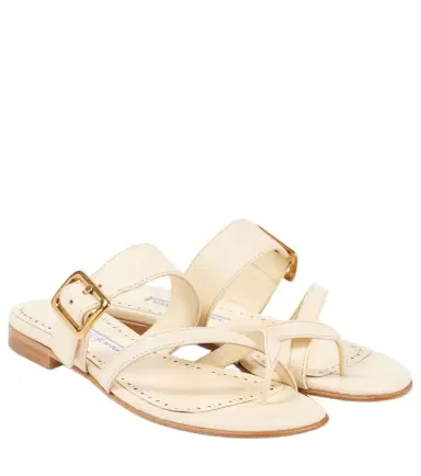 Manolo Blahnik Thalusa 10 leather sandals | Thumbnail 1